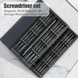 Schroevendraaier 63 In 1 Manual Screwdriver Set Magnetic Screw Driver Kit Bits Precision Xiaomi Iphone Computer Tri Wing Torx Screwdrivers Tool