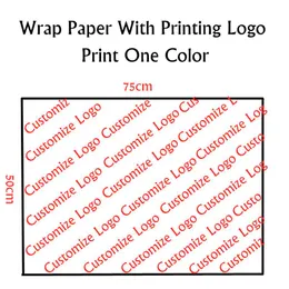 Stempeln 17G Tissue Paper for Package Custom Printing Geschenkbekleidungsschuhe Wrap Paper Personalisierung Design 20120901