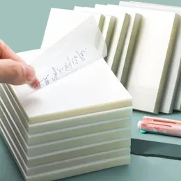 메모장 50 시트 투명한 게시물 IT Sticky Note Pads Possing Papeleria Journal School Stationery Office Supplies 230503