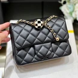 Designer Mini Flap Bag Lambskin Chain bag 10A Mirror Quality Evening Bags 18CM With Box C038