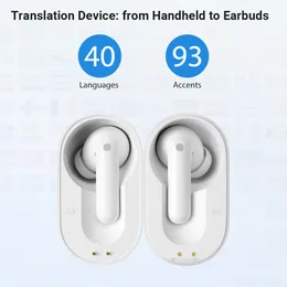 TRADOR SMART Timekettle M3 Linguagem Simultânea Tradutor Headset Interpretação de Negócios para Encontro de Viagem Tradução Voz de Voz Earbuds 230503