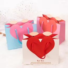 Present Wrap Kraft Paper Bag Birthday Anniversary Wedding Tack Giving Christmas