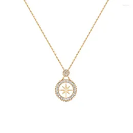 Hänge halsband önskar kort lysande strass stjärna Mount Halsband för kvinnor mode lyxdesigner smycken tillbehör gåva solen choker