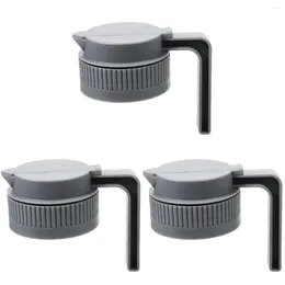 Dinnerware Sets 3 Pack Tumbler Accessories Jar Protection Lid Canning Supplies Plastic Lids Mason Bottle Cover Handheld Pour