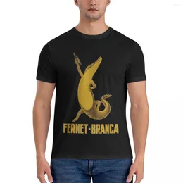 Polos Polos Fernet Branca Crocodile Essentialfited T-shirt czarne koszulki dla mężczyzn graficznych mężczyzn