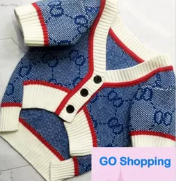 Hundekleidung Warmer Hundepullover New Letter Pattern Designer Pet Clothes Small Medium Brands with Classic Jacquard Dogs Cat Sweaters Lightweight Pets Clothing Coat