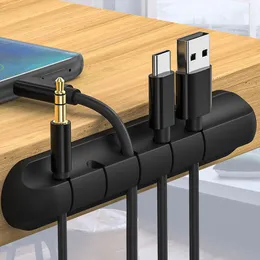 Организатор кабеля Управление USB -кабельным намотчиком аккуратные силиконовые зажимы для мышиных клавиш