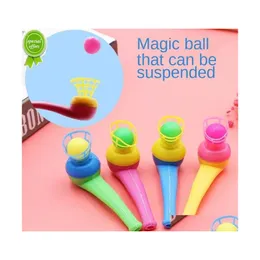 Andra festliga festförsörjningar 6st Pipe Ball Gifts Colorf Magic Blowing Floating Children Toys Favors Birthday Present For Kids Dro Dhzeh