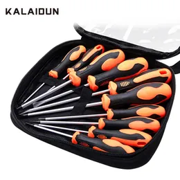 Schroevendraaier KALAIDUN Insulated Screwdriver Set Magnetic Torx Bit Set Phillips Slotted Screw Driver Bits CRV Electrical Repair Hand Tools