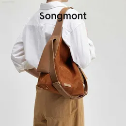 Songmont Medium Ear Tote Designers Lazy Light Ryggsäck Pendlare One Shoulder Crossbody Bag 240131