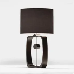 Table Lamps Nordic Led Crystal Lamp Green Ceramic Dragonfly Desk Study Foldable Light Living Room Bedroom
