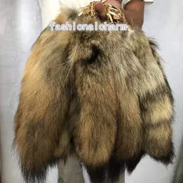 Wholesale 35cm/14" Bush Coyote Fur Tail Real Fur Tail Keychain Cosplay Toys Bag Accessories Pendant