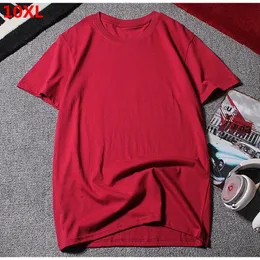 Men's T-Shirts Summer Men's Short-sleeved 10XL 9XL 12XL Round Neck Half-sleeved Clothes Large Size T-shirt Cotton Solid Color Tops Oversized 230503