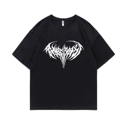 Męskie koszulki raper Playboi Carti Narcissist drukuj T Shirt mężczyźni kobiety ponadgabarytowych luźny rozmiar ue Tshirt z krótkim rękawem mężczyzna moda codzienna koszulki 230503