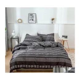 Sängkläder sätter hem textil tjej barn set växter duvet er ark kudde flickor och pojkar sängar kung drottning dropp leverans trädgård textil dh3nd