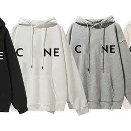 Designer Luxury Celins Classic Bokstaven tryckte samma lösa huv på hoodie i hoodie för män och kvinnor för män och kvinnor