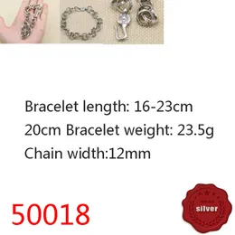 50018 Bracelets populaires européens et américains, cercles de fleurs croisées en argent sterling 925 rétro et à la mode, accessoires à la mode pour les couples