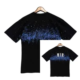 Amaris Limited Edition Designer T Shirt av 2024 Rabbit Year Nya par Tees Street Wear Summer Fashion Shirt Splash-bläck Letter Print Design Par Kort ärmar C28