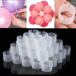 Parti Dekorasyonu 50pcs Balon Balon Kemeri Plastik Klips Braket Balon Konnektör Halkası Kemerler için Klasör Doğum Günü Düğün Prom
