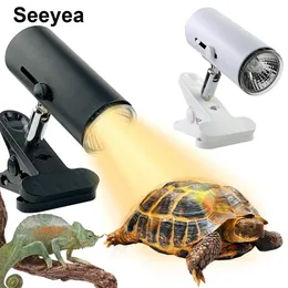Belysning UVA UVB Amfibian och Reptil Lamphållare Sea Turtle Sunlight Ultraviolet Heat Lamp Reptile Tortoise Lizard Lamp PET Products