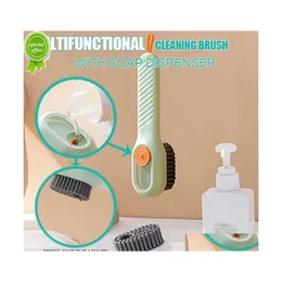 Cleaning Brushes Mtifunction Shoe Brush Soft Long Handle Press Matic Liquid For Clothing Household Tool Drop Delivery Home Garden Ho Dhp4A