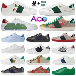 Top Ggs''gg Top Sneaker Brand Discaled Shoes Designer Uomini Low Donne Men Women Quality Italia Leather Sneakers Ace Bee Stripes Shoe Walking Sports Traine F3Cr#
