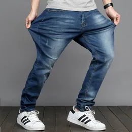 Mäns jeans plus storlek Fat Fashion Loose Pants Denim Pantsmen's