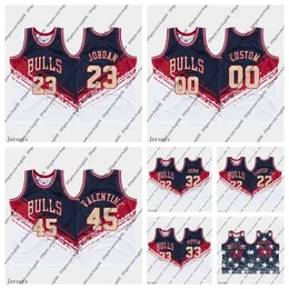 Chicago''Bulls''men Jersey 23 MJ 45 Valentine 33 Pippen 22 Porter Jr.