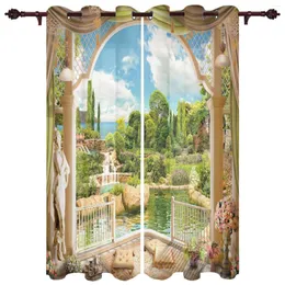 Curtain Outdoor Curtains Garden Balcony View Living Room Kitchen Drape For Patio Gazebo Yard Valance Cutains