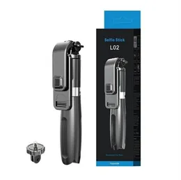 L02 셀카 스틱 전화 홀더 모노 포드 블루투스 삼각대 접이식 무선 원격 셔터 스마트 폰 epacket 무료