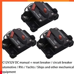 New 30A 40A 50A 60A 70A 80A 100A 120A 150A 200A 250A 300A Ampere Circuit Breaker 12-48V DC Waterproof Car