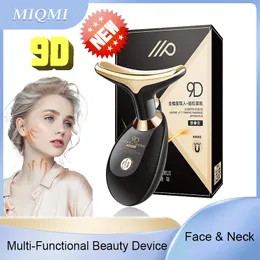 Gesichtsmassagegerät MIQMI EMS-Mikrostrom-Gesichtshals-Schönheitsgerät Massagegerät Straffende Verjüngung Anti-Falten-Ultraschall-Vibrationslifting 230504