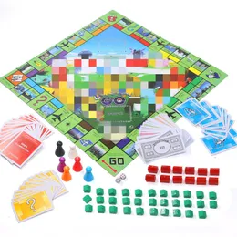 Pixie Monopoly Oyun Satranç Evi Kağıt Para Para Dice Aksesuarları Çocuklar İçin Masa Oyunları