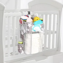 Boxen Aufbewahrung Babybett Hängende Aufbewahrungstasche Windel Windel Organizer Kinderbett Infant Essentials Kinder Bettwäsche Set 230504