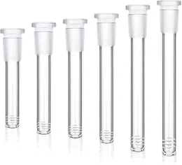 Glass Downstem Hookah Pipe Flush Top Female Reducer Adapter 10-15 cm Diffused Down Stem Diffuser för vattenrör Bongs