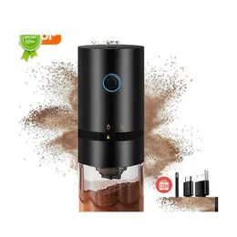 Mills Coffee Grinder Typec Carica Usb Fagioli di macinazione in ceramica professionale con nucleo Aggiornamento del mulino Consegna a goccia elettrica portatile Home Gar Dhgcb