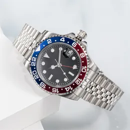 Designer Men Watch Watches de alta qualidade Versão original, cerâmica mecânica automática 41mm All Aço inoxidável Relógio Sapphire Night Glow With Box