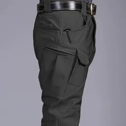 Męskie spodnie wielokrotne taktyczne wojskowe Sharkskin Softshell Autumn Winter Rune Training Camuflage Pant 230504