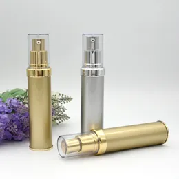 30 ml Gold Silver Airless Lotion Bottle For Emulsion Serum Foundation Hyaluronic Toner Whitening Liquid Skin Care Packing