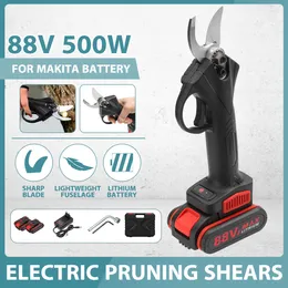 Scharen 88V Electric Garden Pruner trådlöst verktyg Justerbar elektrisk beskärning SHAR LITIUM -gren Cutter Grafting Tool Garden Sessors