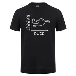 Men's T-Shirts Duck Rabbit Fun Math T Shirt Father's Day Present Birthday Gift For Men Funny Adult T-Shirt 230504