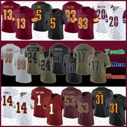 A buon mercato Terry McLaurin Chase Young Football Jersey Custom Men Women Kids Jonathan Allen Sean Taylor Jahan Dotson Sam Howell Antonio Gibson Emmanuel Forbes Jartavius M