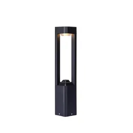 Lampy trawnikowe 10 W LED Garden Light Outdoor Aluminium Pathway Landscape Oświetlenie dziedziniec Villa Grassland Road Bollards Lights Black Dro Dh8ho