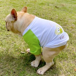 Hundkläder Drop French Bulldog Clothes Summer Pug Dog Clothing T-shirt Poodle Schnauzer Frenchies Dog Costume Corgi Apparel Shirt 230504