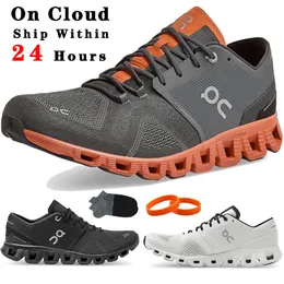 New Cheap on Cloud x Running Shoes for Men Women Black White Rust Red Swiss Engineering Breathable Low Lace Up Designer Sneakers Summer Fashion Sports Trainers