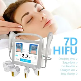 Ultrasonido de alta intensidad elevación de la cara ultrasónica hifu eliminación de arrugas hifu 7d rejuvenecimiento de la piel rf máquina