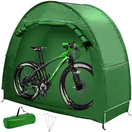 Tenda di stoccaggio di copertura per bici vevor, portatile impermeabile per esterni per 2 bici, cuscine