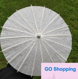 Top clássico White Paper Chinese Craft Umbrella Parasol Guirla Oriental para Casamento para Artesanato Photo Props Festa de Casamento Decorações de Decorações