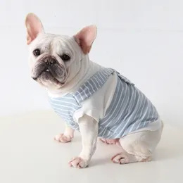 Roupos de roupas de vestuário de cachorro Summer pug Dog Vest Poodle Bichon Schnauzer Galês Corgi French Bulldog Clothing Pijamas Pet Fostume Aparel 230504