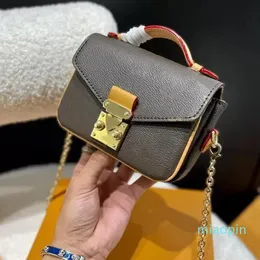 2023-Luxury Brand Totes Micro Metis Chain Shoulder Bag Mini Messenger Handbag Iconic S-lock clasp Cross Body Flap Monograms Empreinte Leather wallets